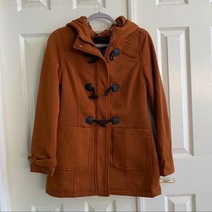 NWT Rust Hooded Coat